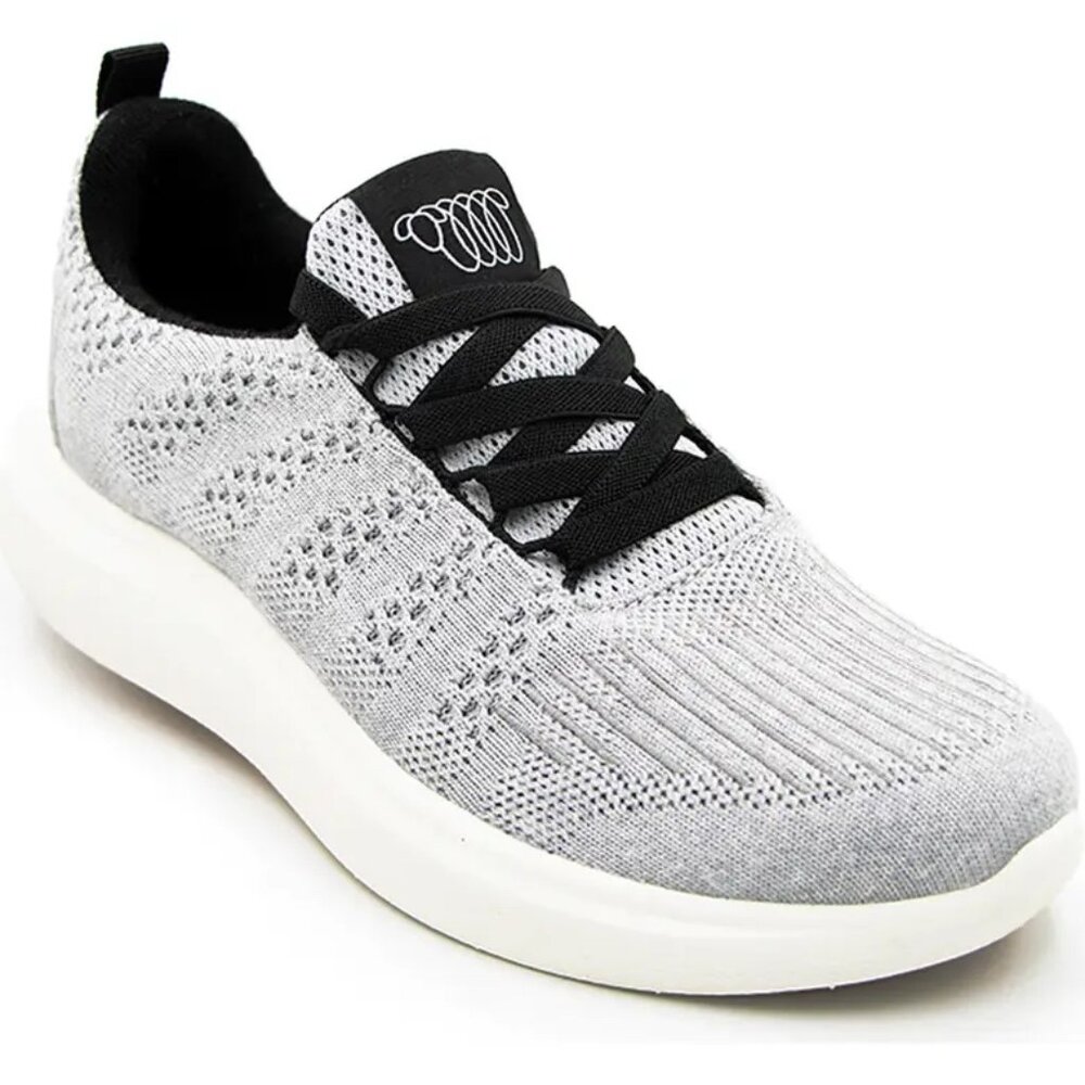 Woolloomooloo Merino Wool Lace Up Sneaker in Grey/Jet